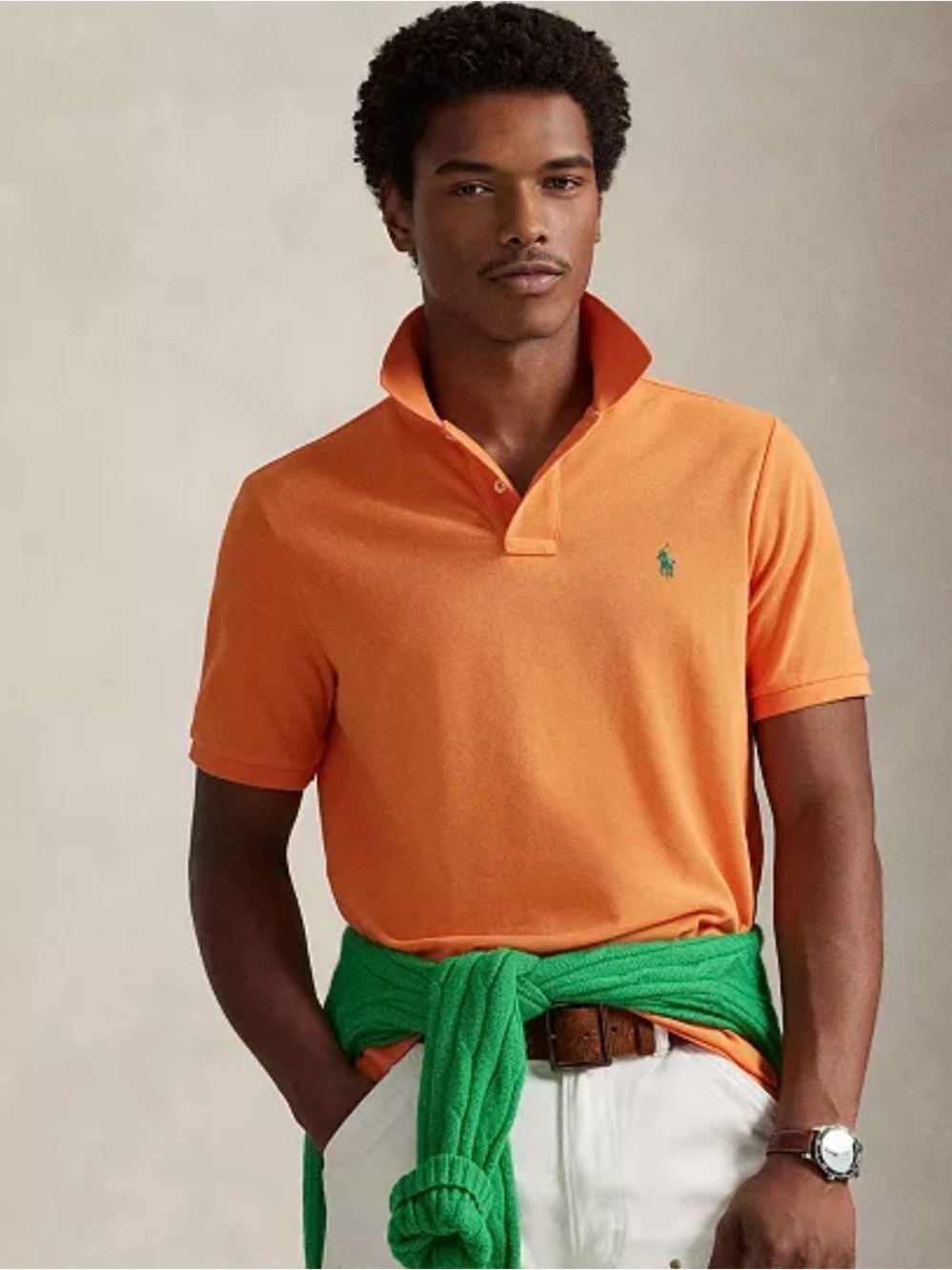 Polo Ralph Lauren Shirt men’s Large  - Orange Classic Fit
